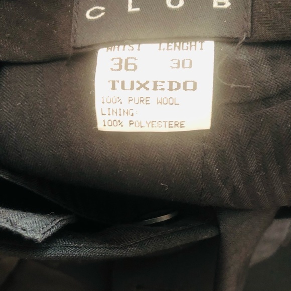 Men’s Wool Tuxedo Black with satin strip - Picture 5 of 9